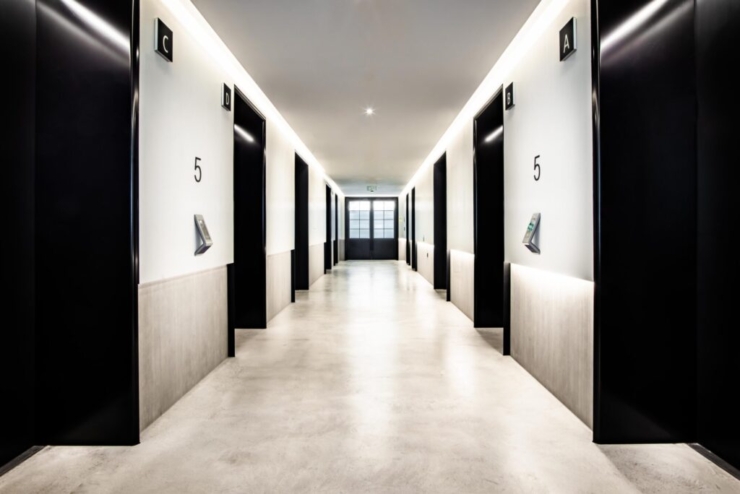 Lift lobby at Ilona rose house london