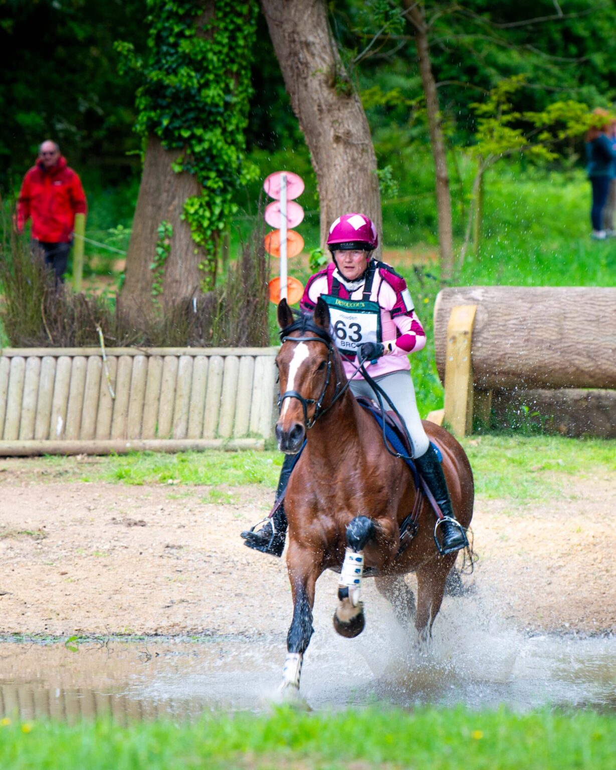 Horse and rider competing at an eventing trials In Suffolk