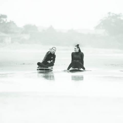 Surfers Two surfers playing with the toys on a super yacht